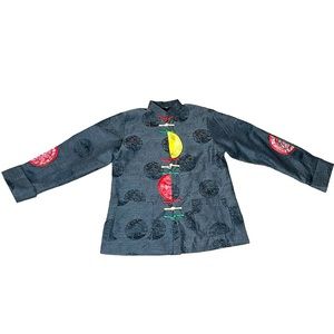 Unisex Oriental Inspired Print Top